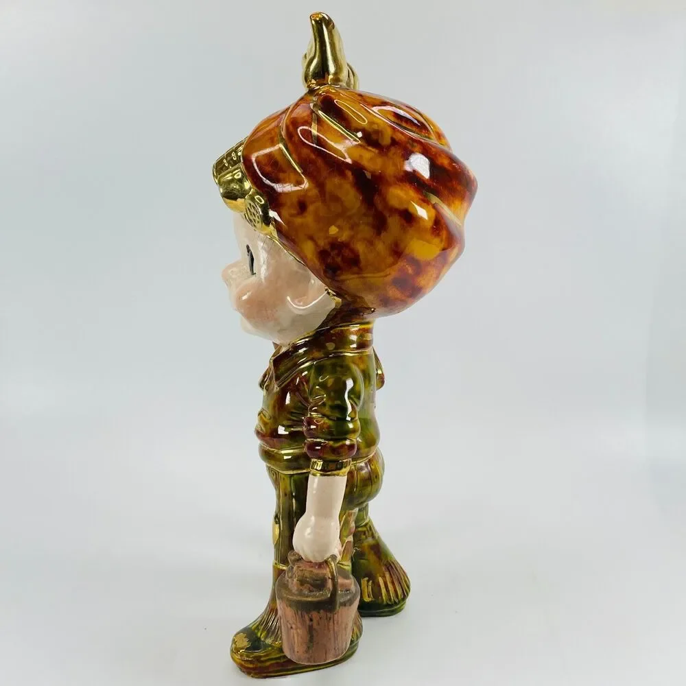 VTG Atlantic Mold Helga Housekeeper Cleaning Lady Lusterware Figurine 1970s 12